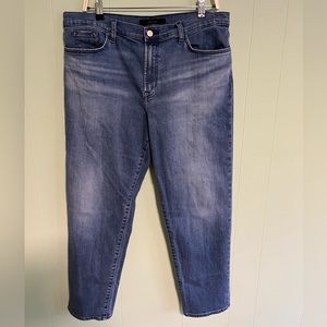 J Brand Tate Boy Fit Jeans in Sorority Raze Medium Wash Stretch - size 3…